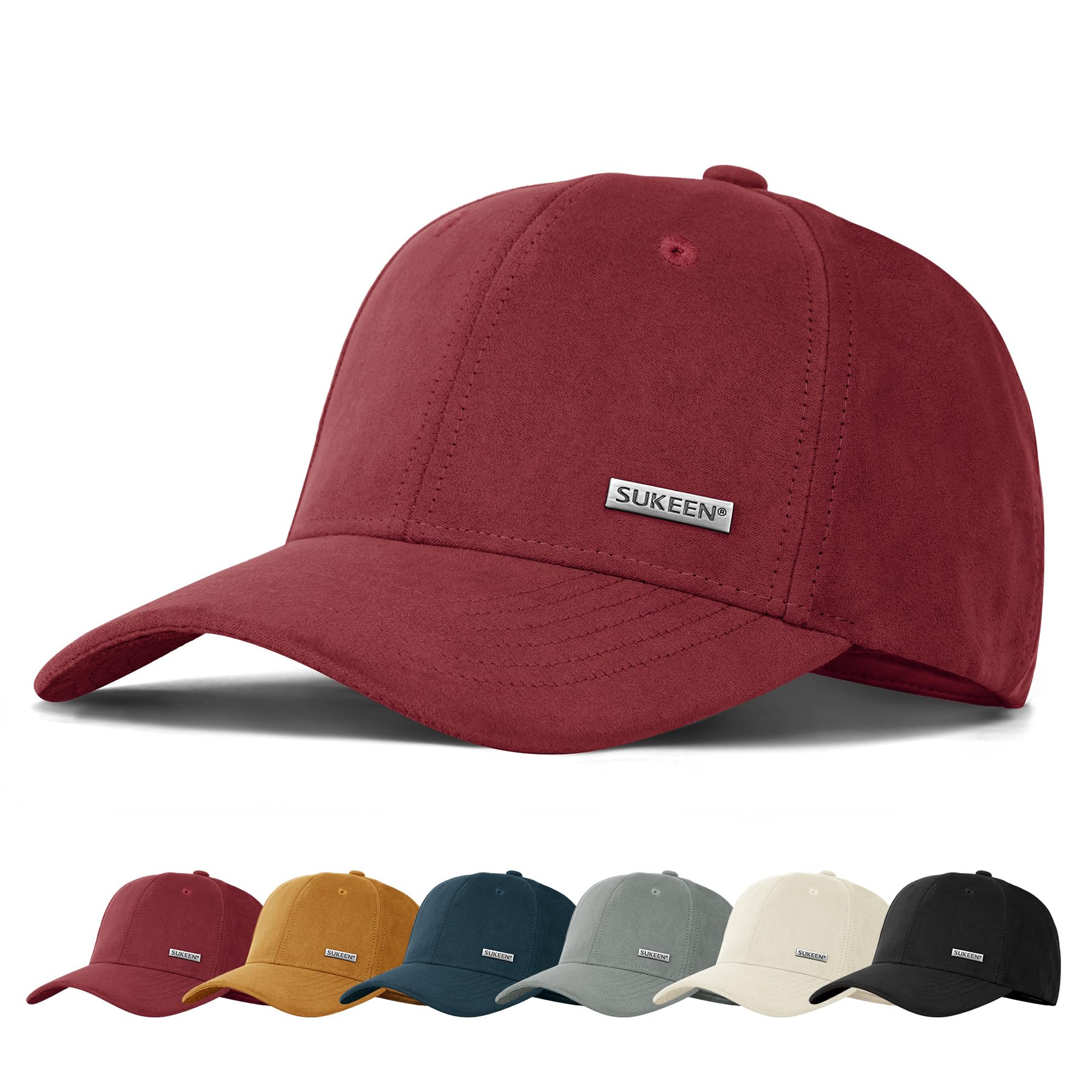 Sukeen Trucker Hat for Men Women 6-Panel Structured Baseball Cap with Adjustable Buckle, Classic Style for Running Workouts