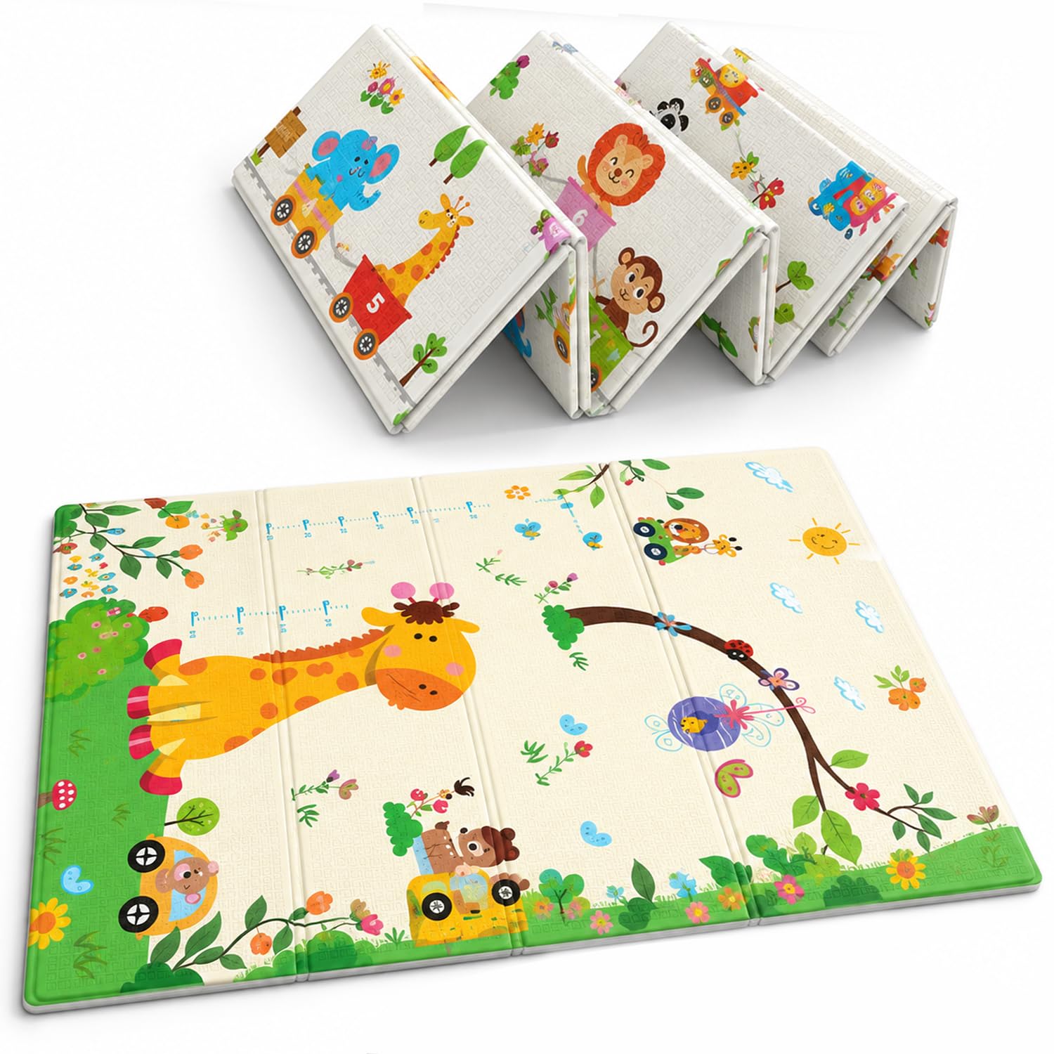 Lifelong Cuppy Alphabet Junior Baby Play Mat | Waterproof Mat for Crawling & Playing | Travel Friendly, Soft Indoor, Outdoor Usage Yoga Mat | Non Toxic with Animal Alphabet Theme (4.92x3.94x0.02ft) — Amazon image 10