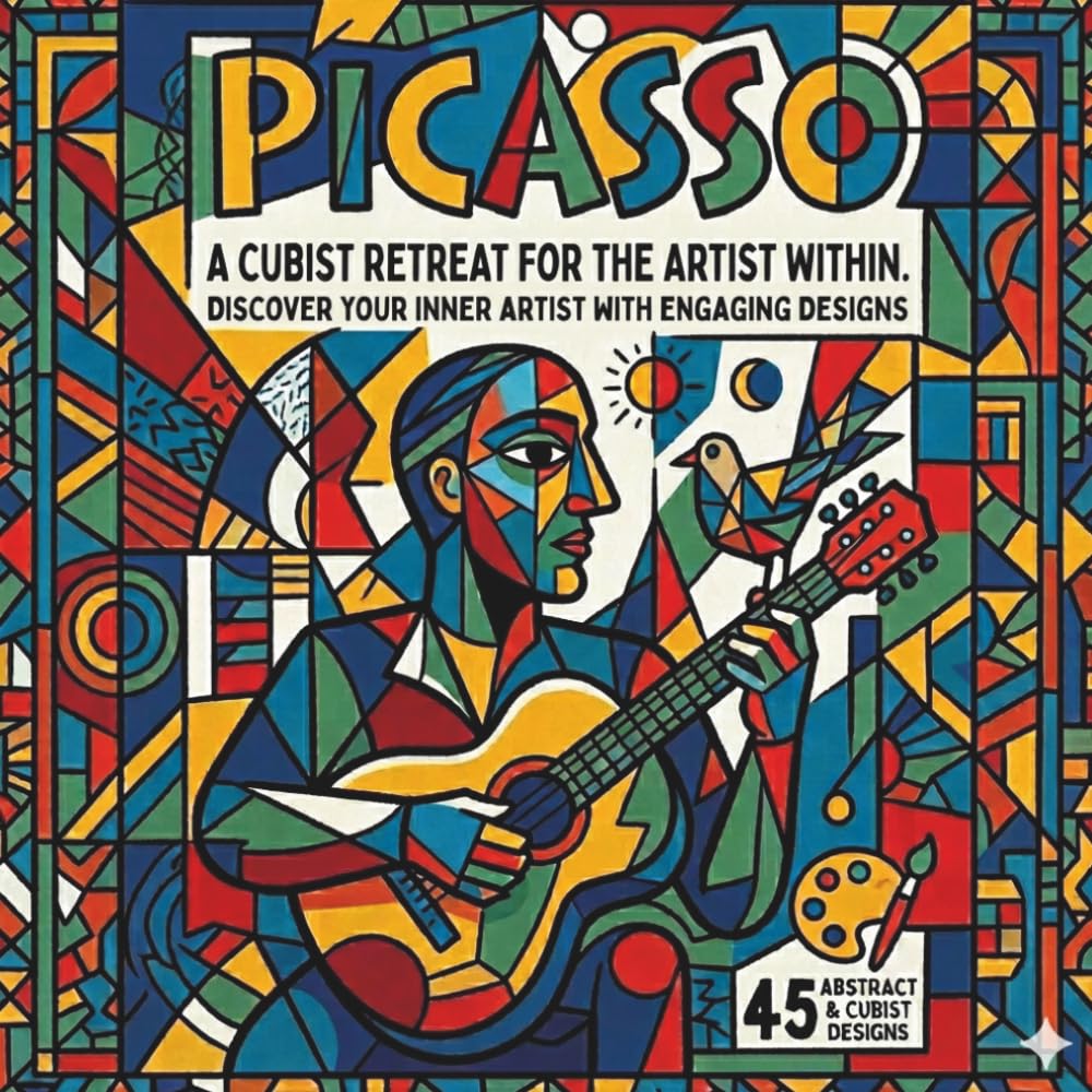 PICASSO - COLORING BOOK: A CUBIST RETREAT FOR THE ARTIST WITHIN, DISCOVER YOUR INNER ARTIST WITH ENGAGING DESIGNS.