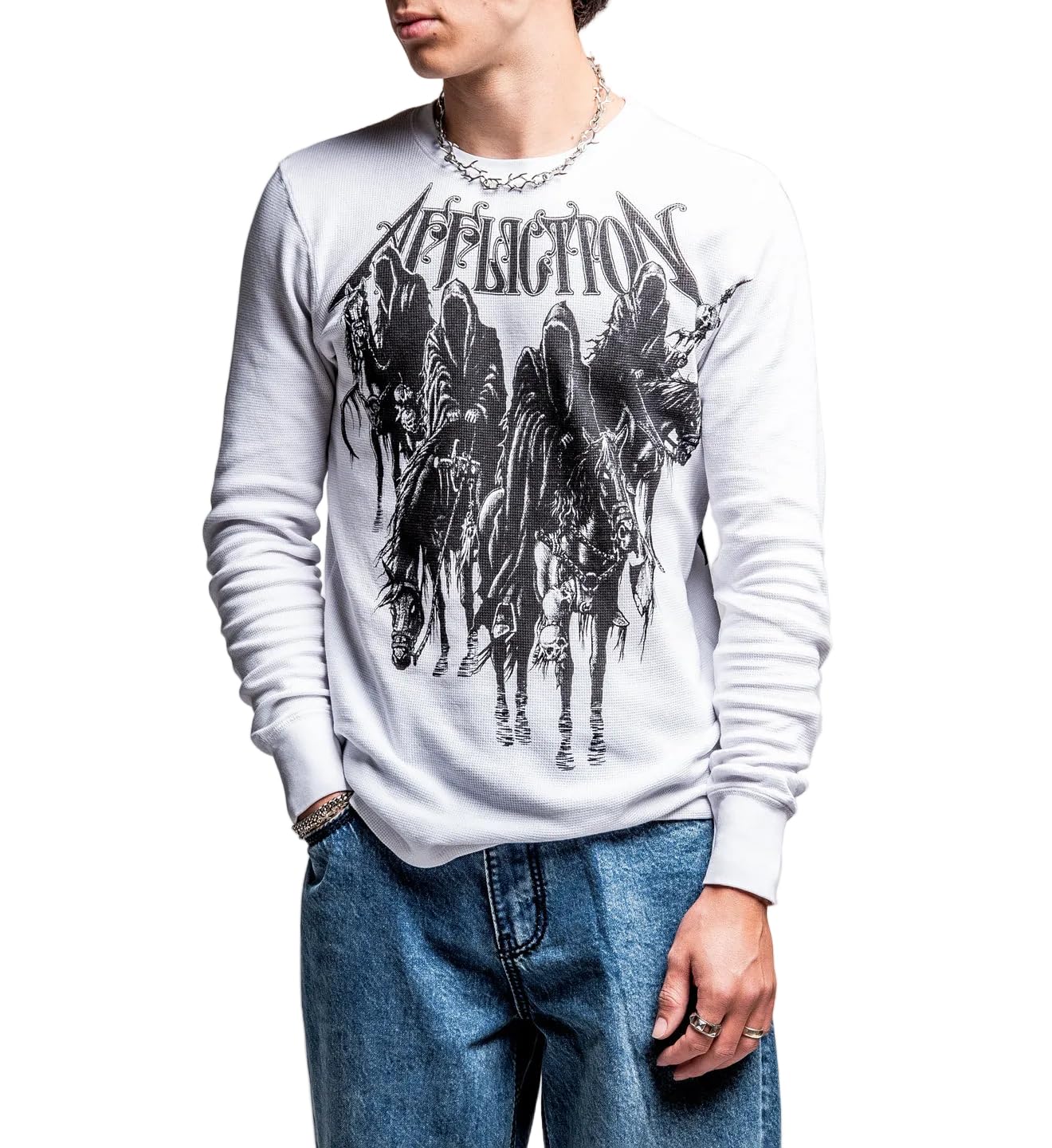 Amazon.com: Affliction Men's Long Sleeve Thermal Shirt, Y2K