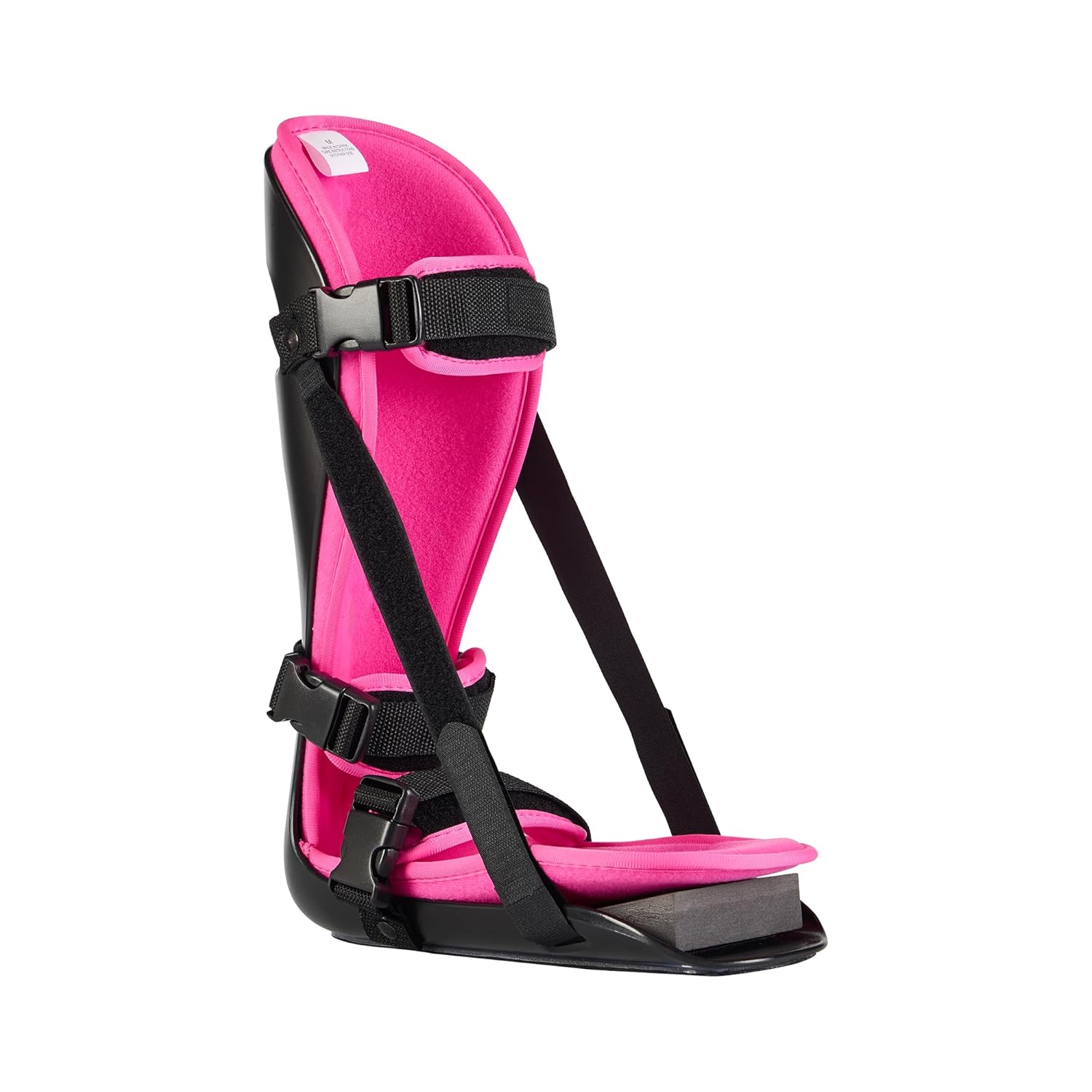 Plantar Fasciitis Night Splint, Adjustable Foot Brace for Pain Relief, Achilles Tendonitis Night Splint Women(Black Shell and Pink lining S)