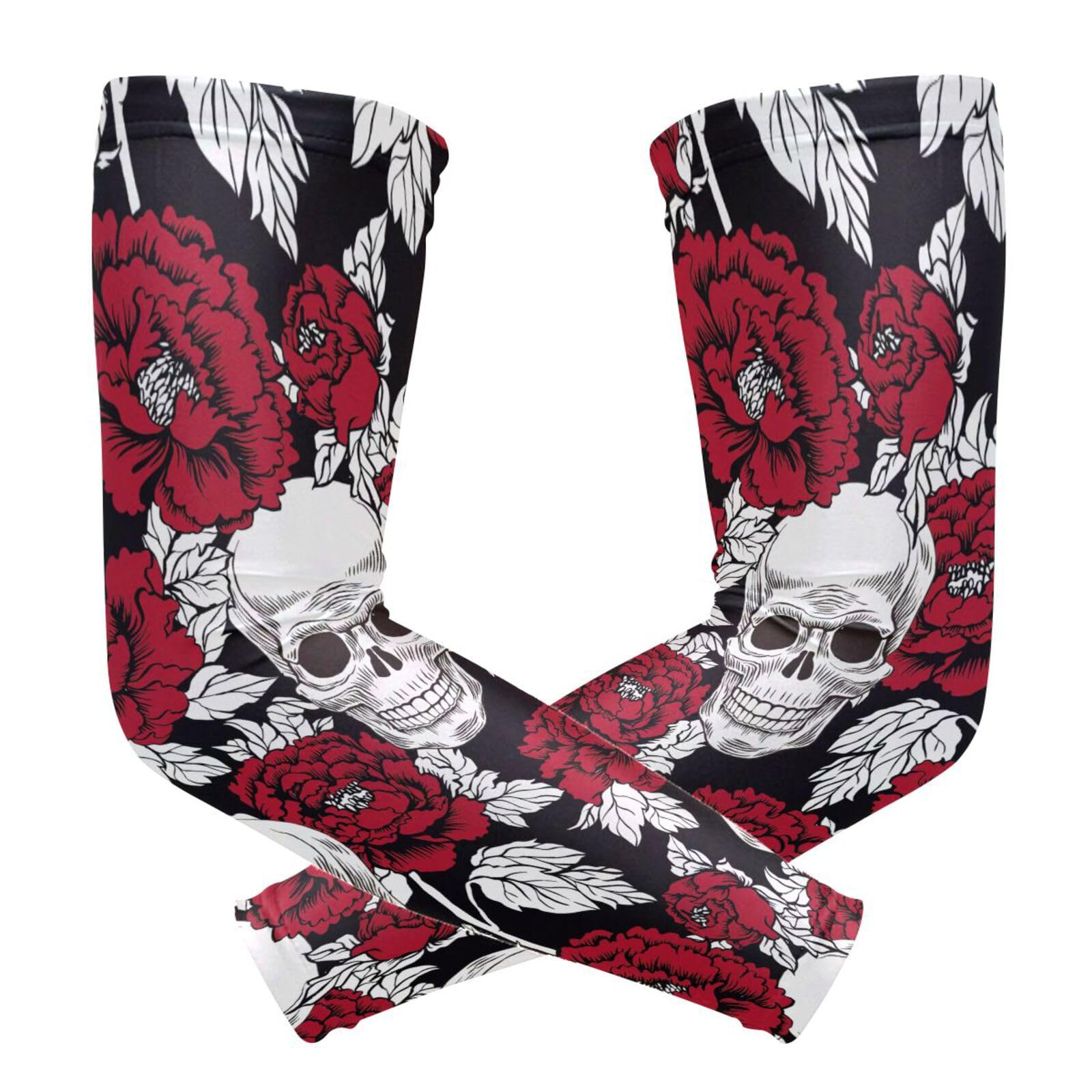 QwThum Arm Sleeves for Women Men UV Sun Protection Cooling Sports Sleeve Work Sports for Football Running Golf Fishing