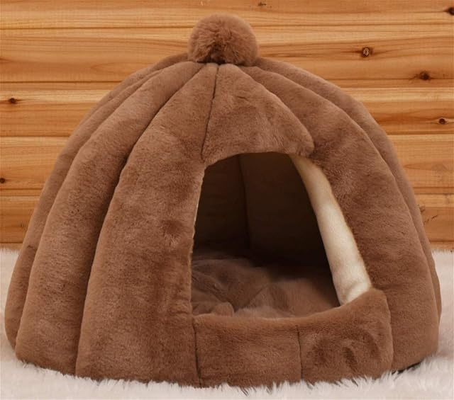 Foto 2 de 7 de Camas para Gatos Igloo Cueva para Gatos con Capucha Cama Calefactable Cuevas y Casas de Campaña Cojines…