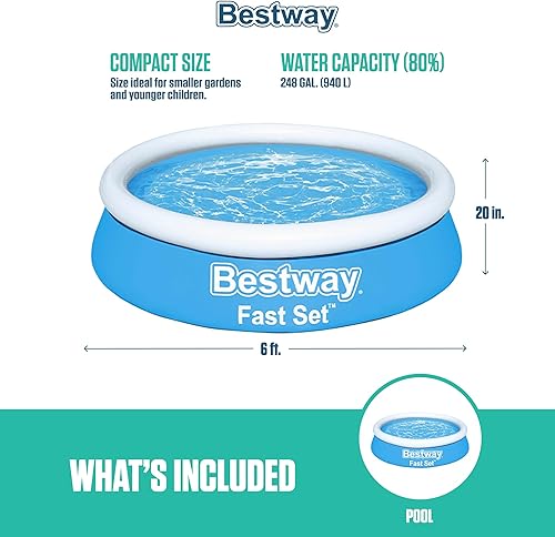 Miniatura 29 de Fast Set 10 'X 30" Set de alberca para piso Azul,Mimbre gris,https:/ www.Yaxa/dp/undefined