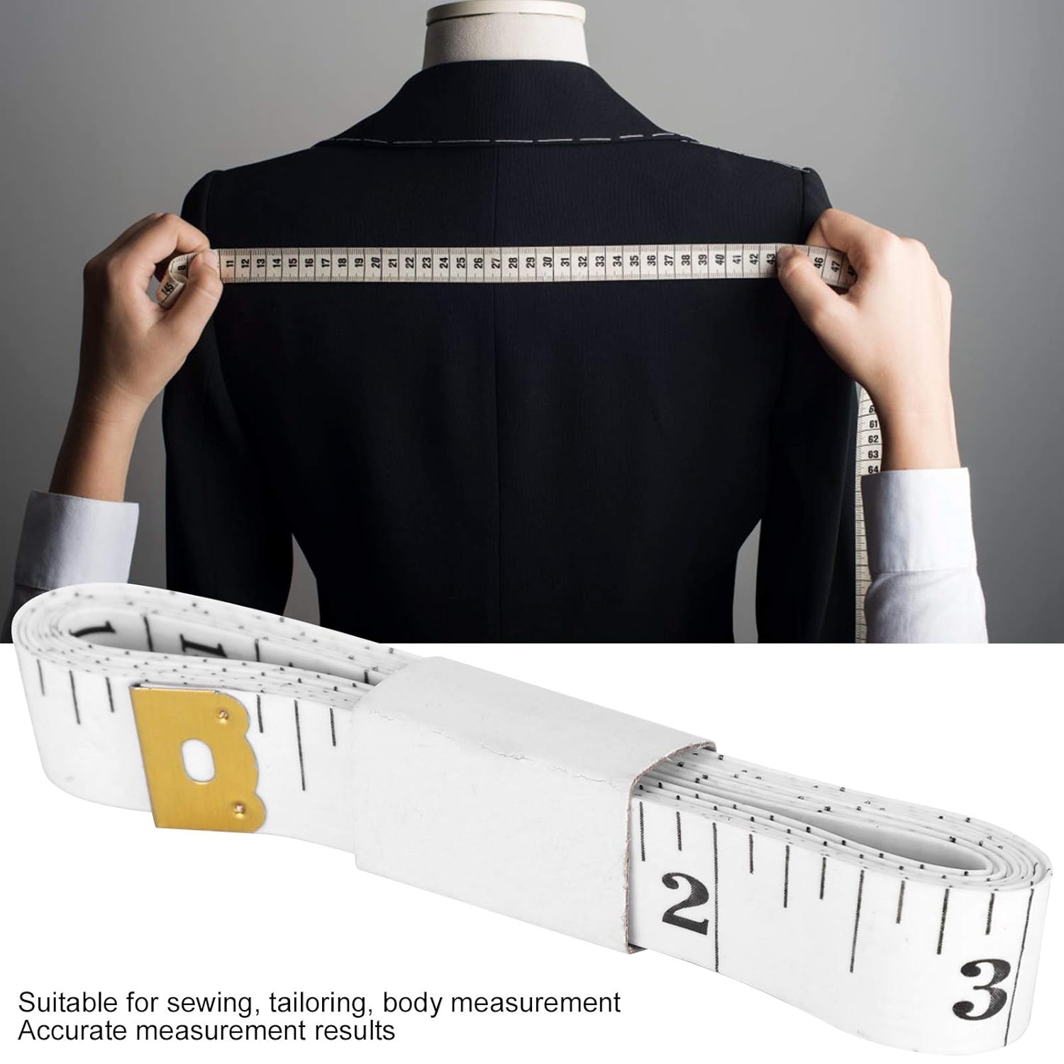 100Pcs Soft Measuring Tape, Flexible Plastic Tailor Tape Measure with Dual Scale in cm and Inches, Lightweight Body Measurement Ruler for Sewing Craft and Curved Surfaces
