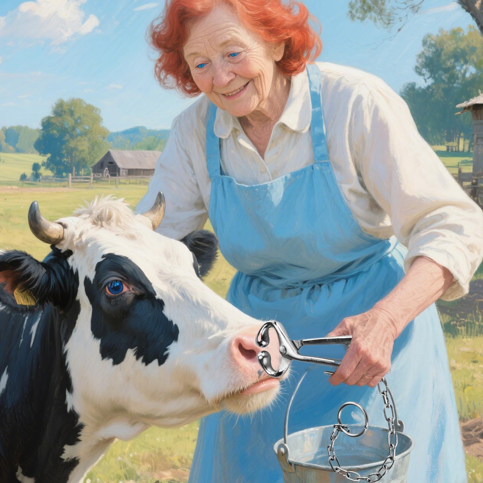 Pince Nez de Bœuf en Acier Inoxydable - Acier Inoxydable - Pince Bovine Universelle,Accessoire Jardin & Équipement Ferme pour Débutants en Élevage