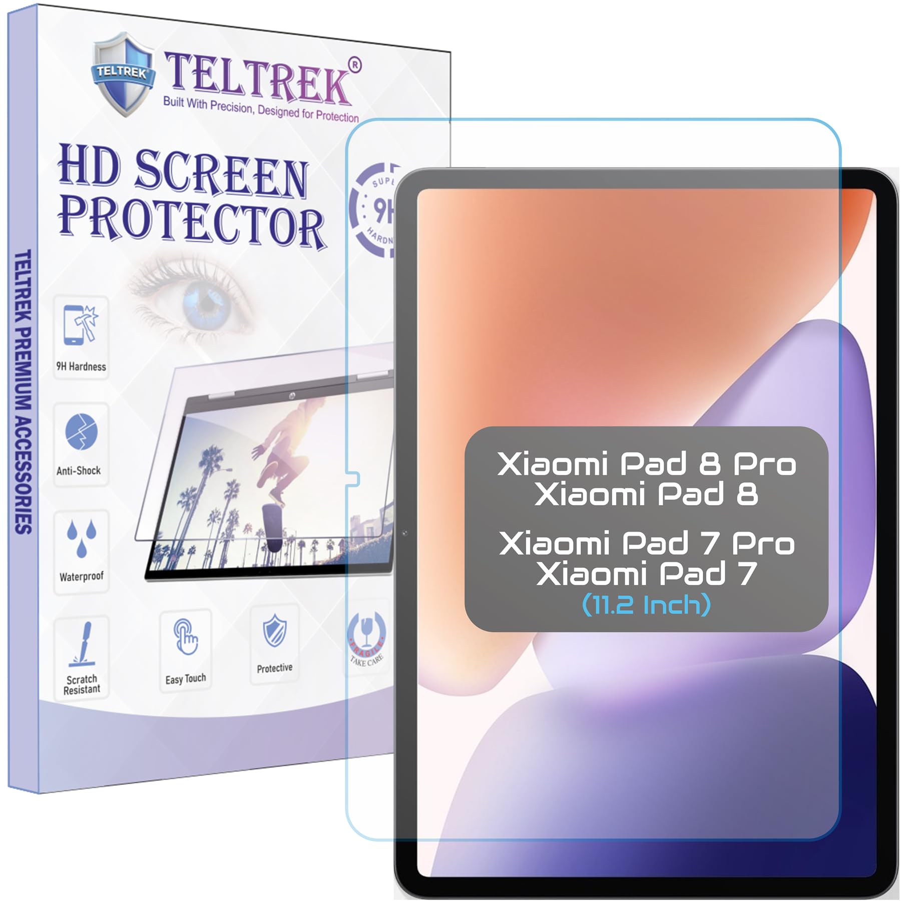TELTREK Matte Screen Protector Compatible With Xiaomi Pad 8/Pad 8