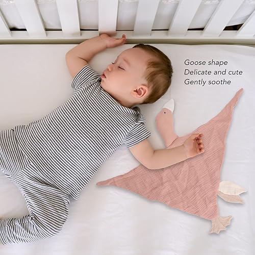 Miniatura 3 de AYNEFY Manta de seguridad, bonita manta de seguridad de plumón de ganso transpirable, divertida manta de viaje segura para bebés (rosa)