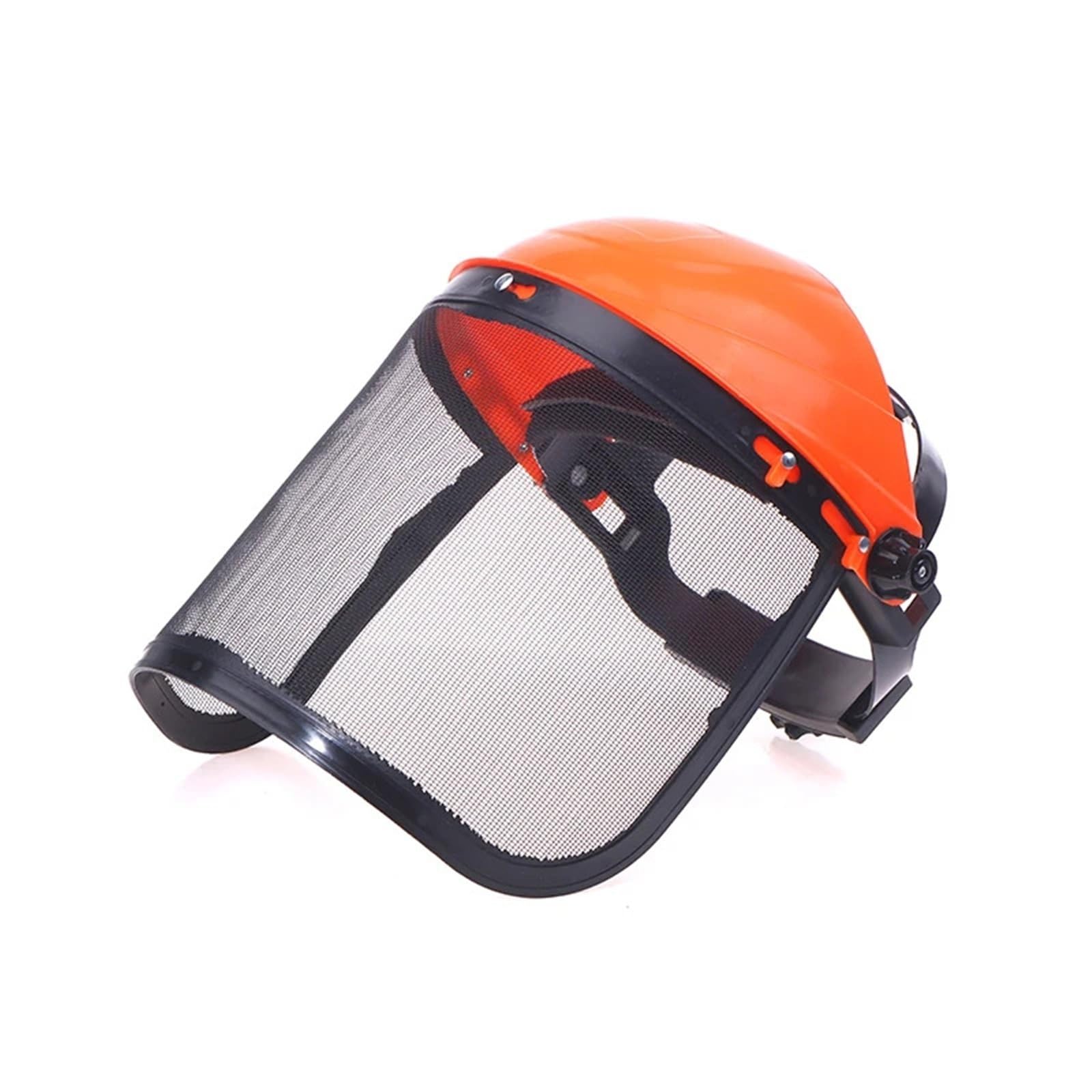 Compatible con desbrozadora Universal, Casco de Seguridad de Malla de Cara Completa, Casco Protector de Registro Forestal(A)