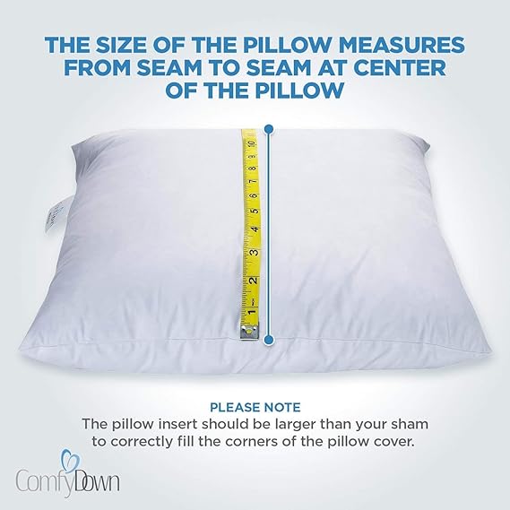 28x28 feather pillow insert
