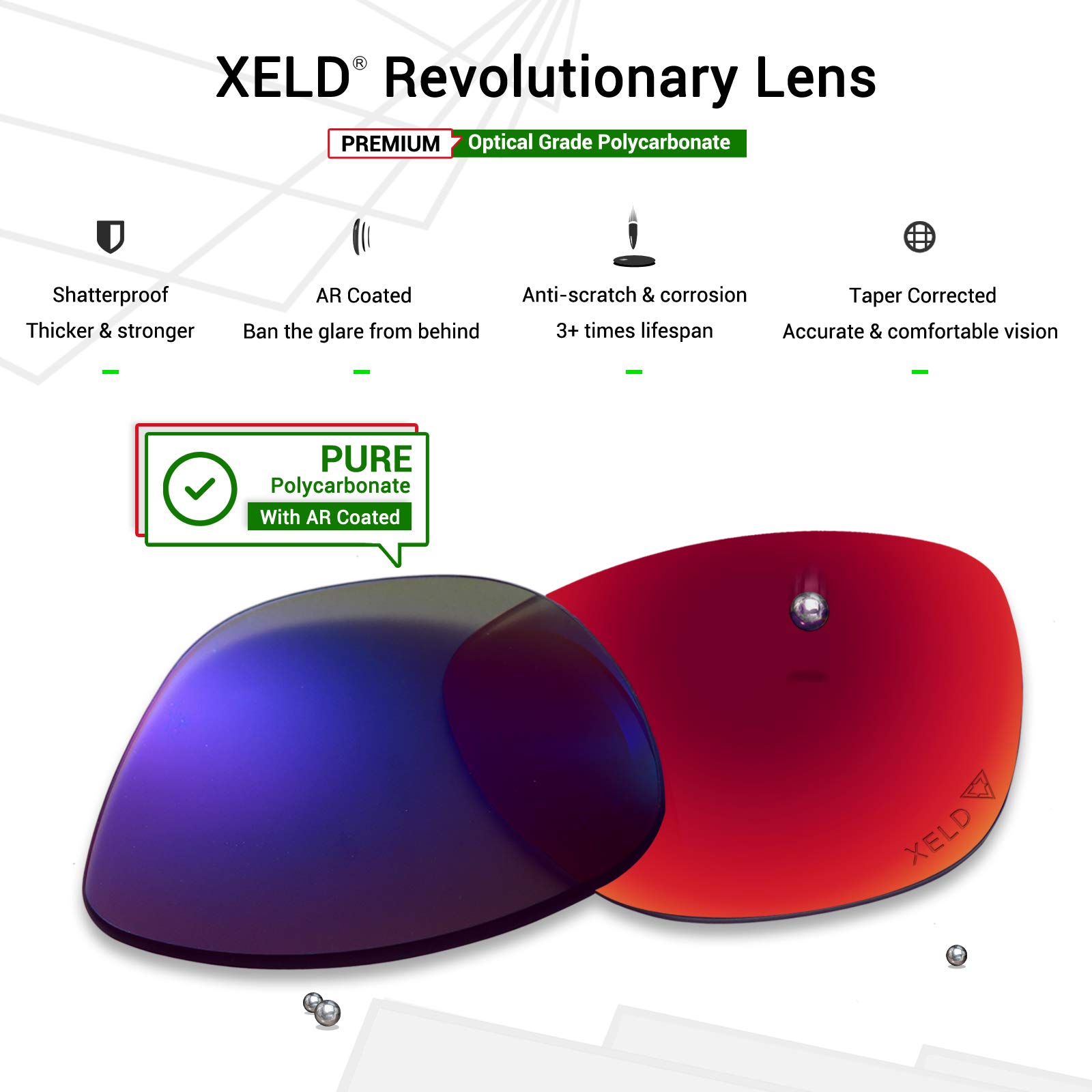 Mryok Verres de rechange pour Oakley TwoFace OO9189 - Options