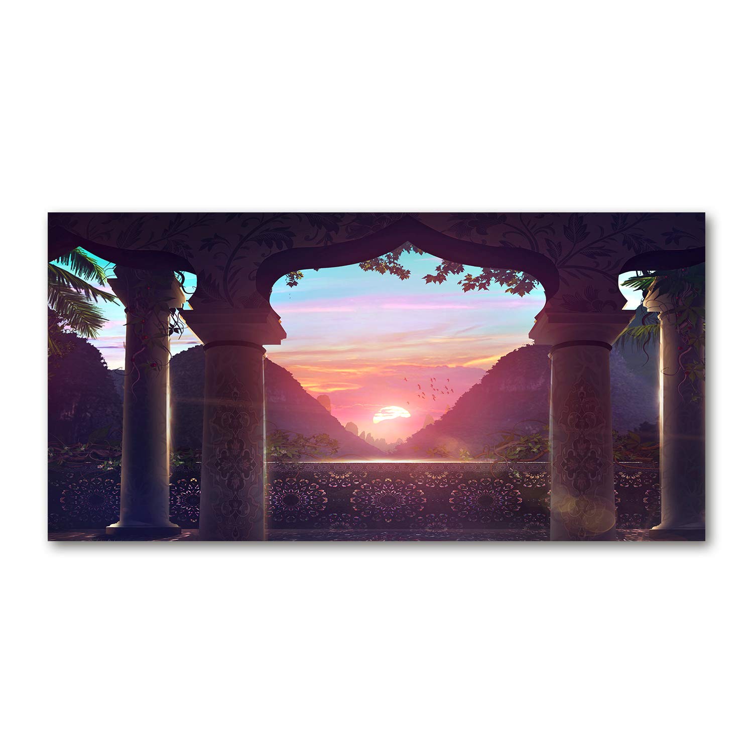 Tableau acrylique glass 140x70cm déco murale légère incassable