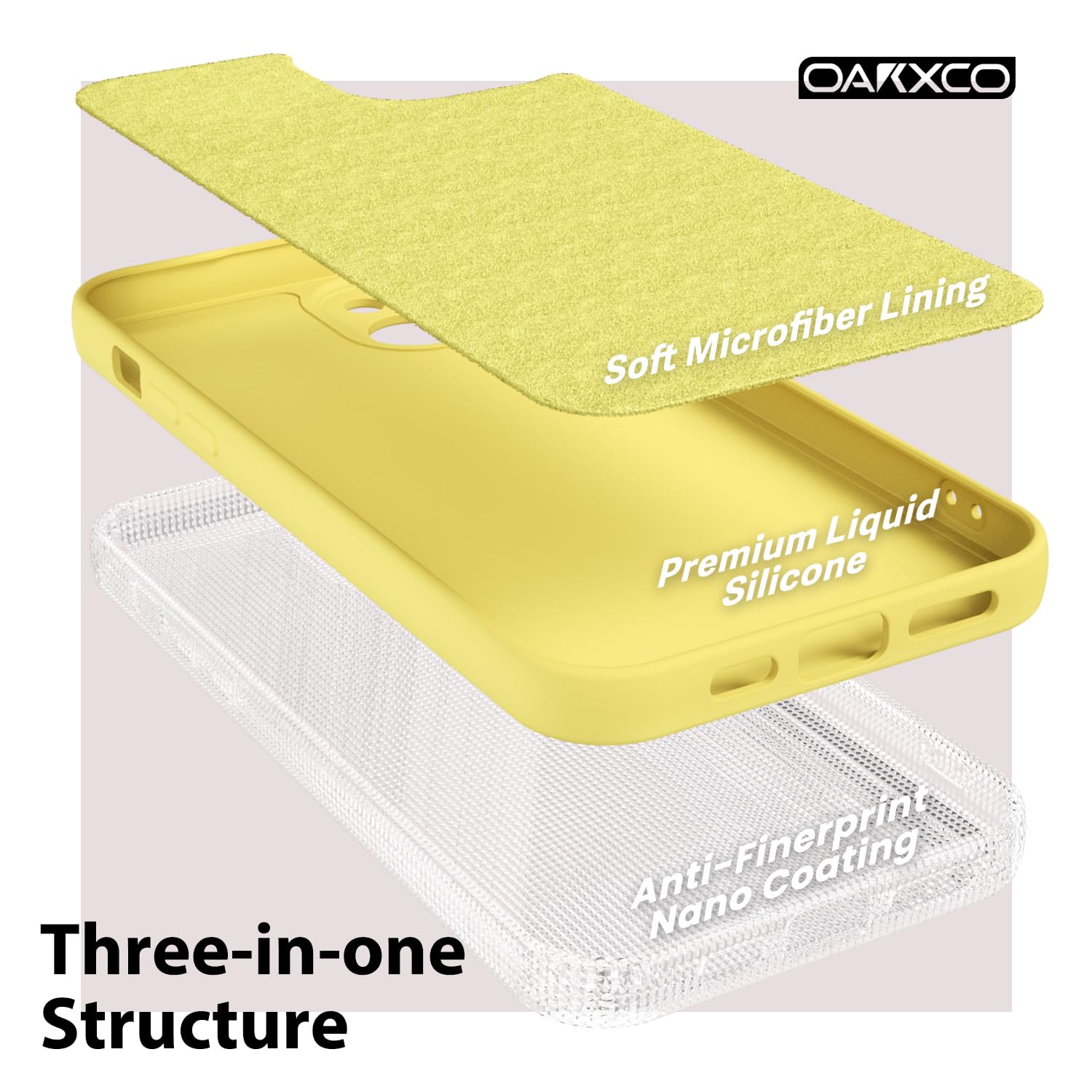 oakxco for iPhone 16 Pro Max Case Liquid Silicone, Soft Rubber Gel Elegant Aesthetic Basic Simple Cover, Cute Thin Slim TPU Matte Solid Color Plain Smooth Case for Women Girl, Light Pink — view 815