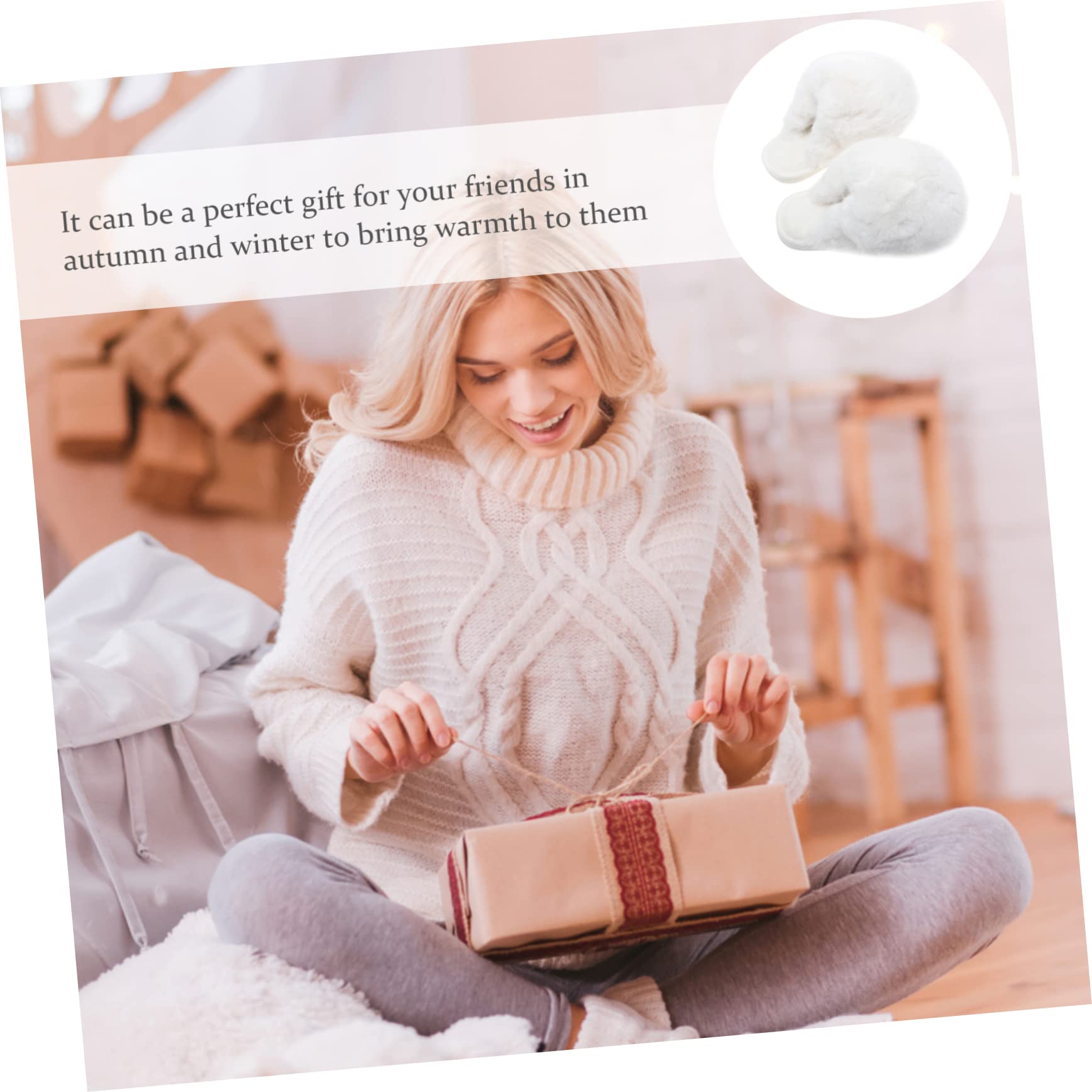 Homoyoyo Pantuflas Calientes Suaves y Antideslizantes Para Mujer Pantuflas Cálidas De Felpa Hogar Para Otoño Invierno