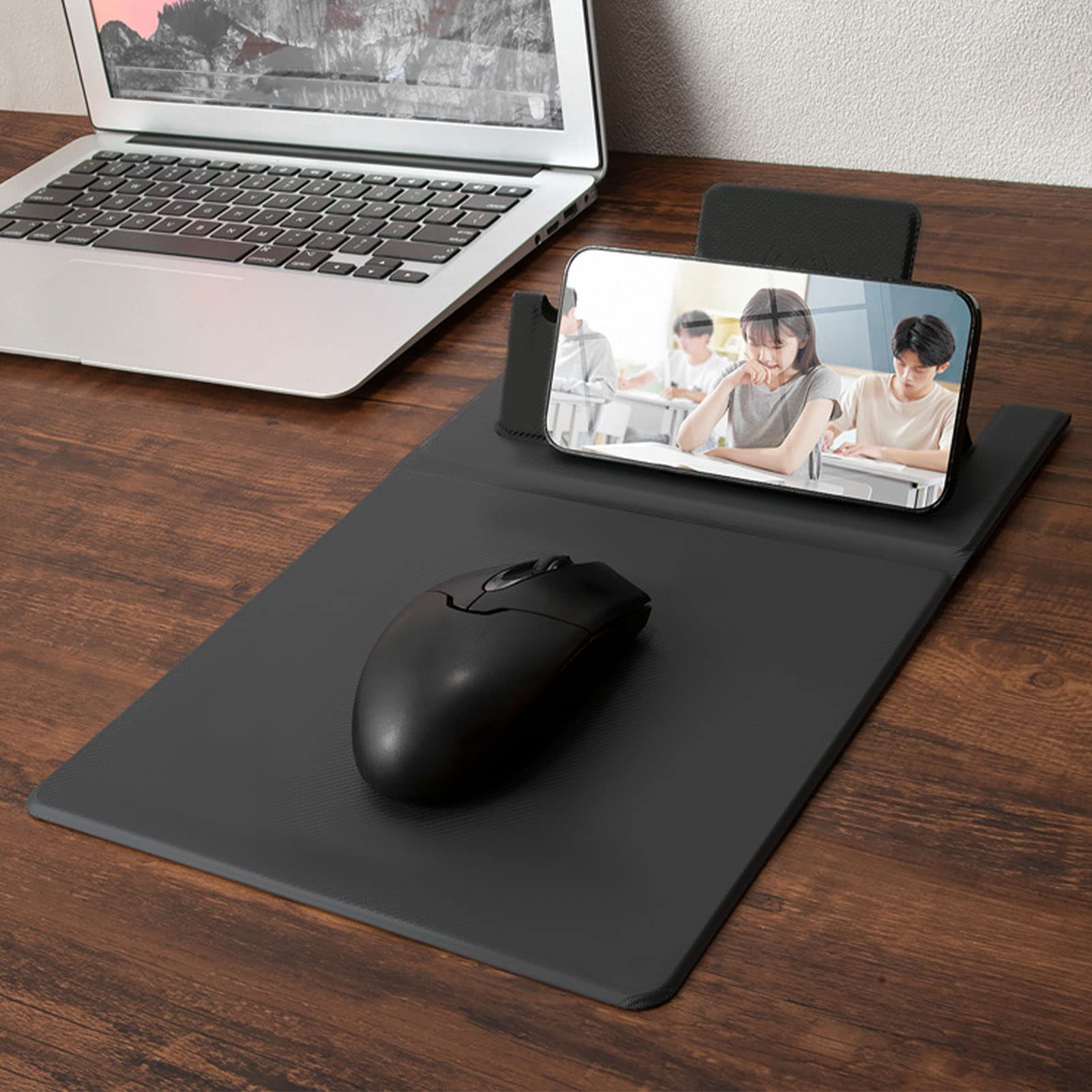 VOVIPO Draadloze oplaadmuispad 15W, waterdichte gaming muispad met