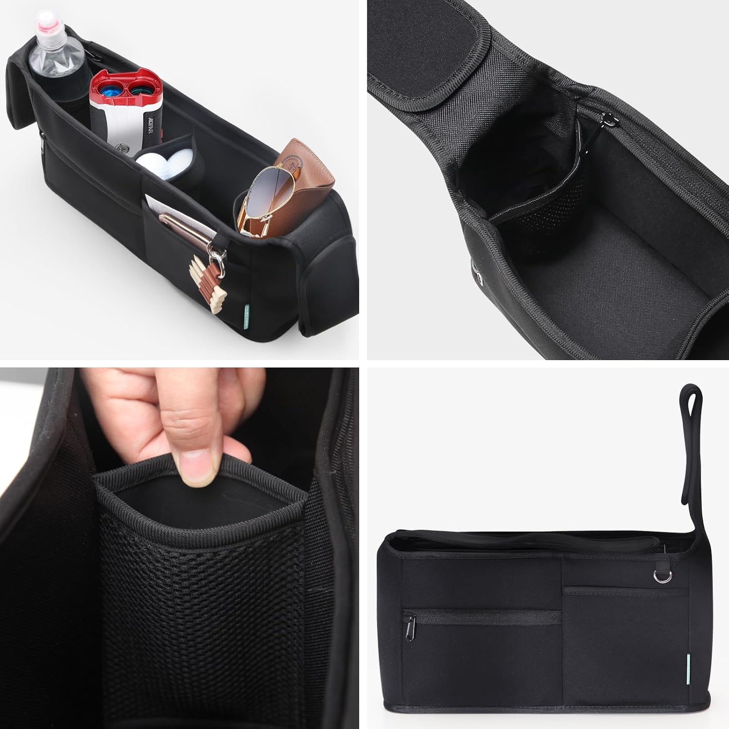 Golf Bag, Push Cart Golf Organizer, Golf Storage Bag, Multifunctional Cart Bag Suitable for Various Cart Storage Bags with Handles