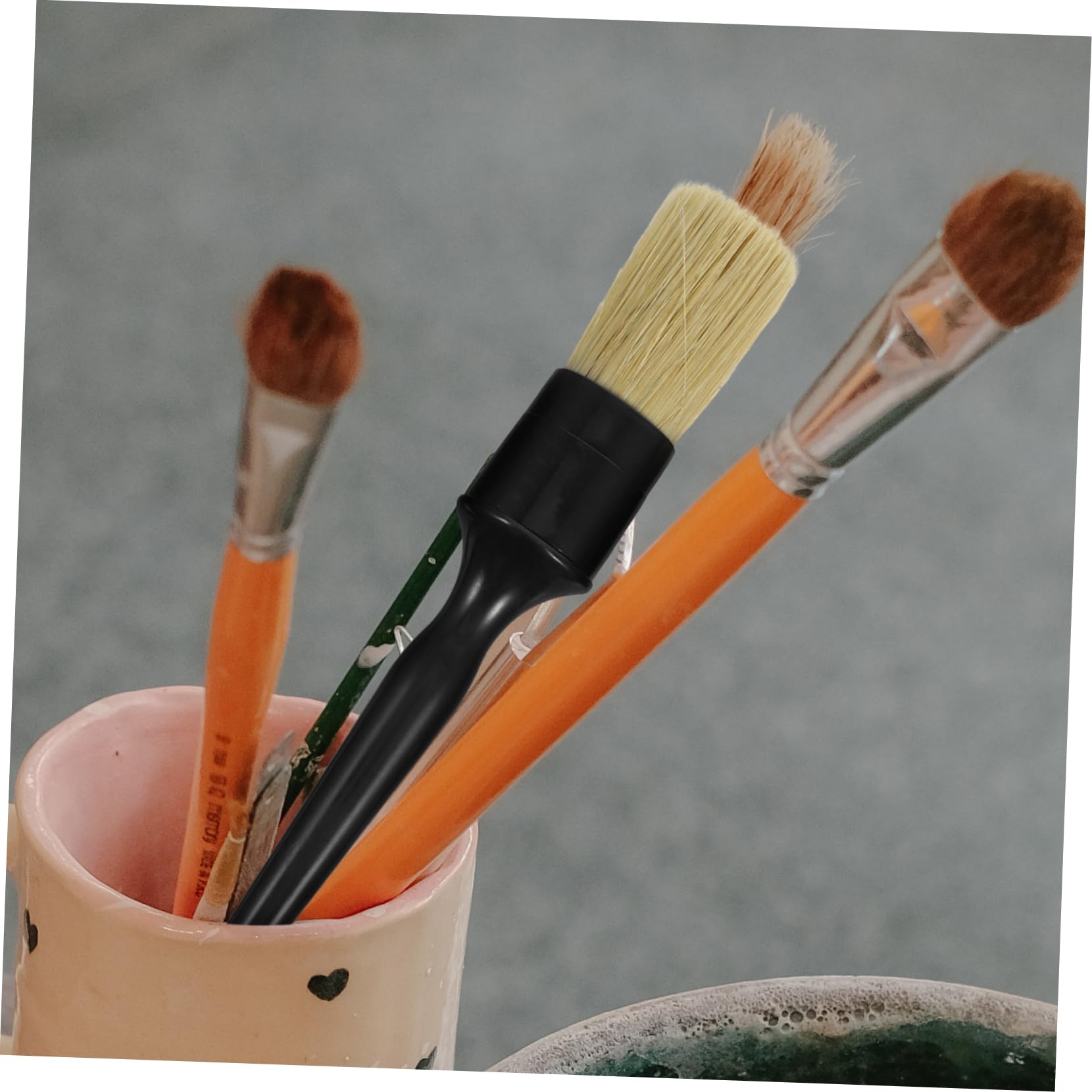 TINEASUR Portable Auto Detailing Tool 1 Set Car Detail Brush Kit Soft Detail Brush for Car Interior Cleaning