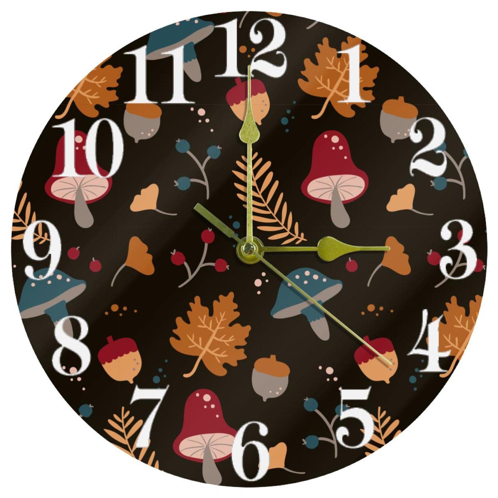 Horloge murale à quartz silencieuse et sans tic-tac pour maison et bureau