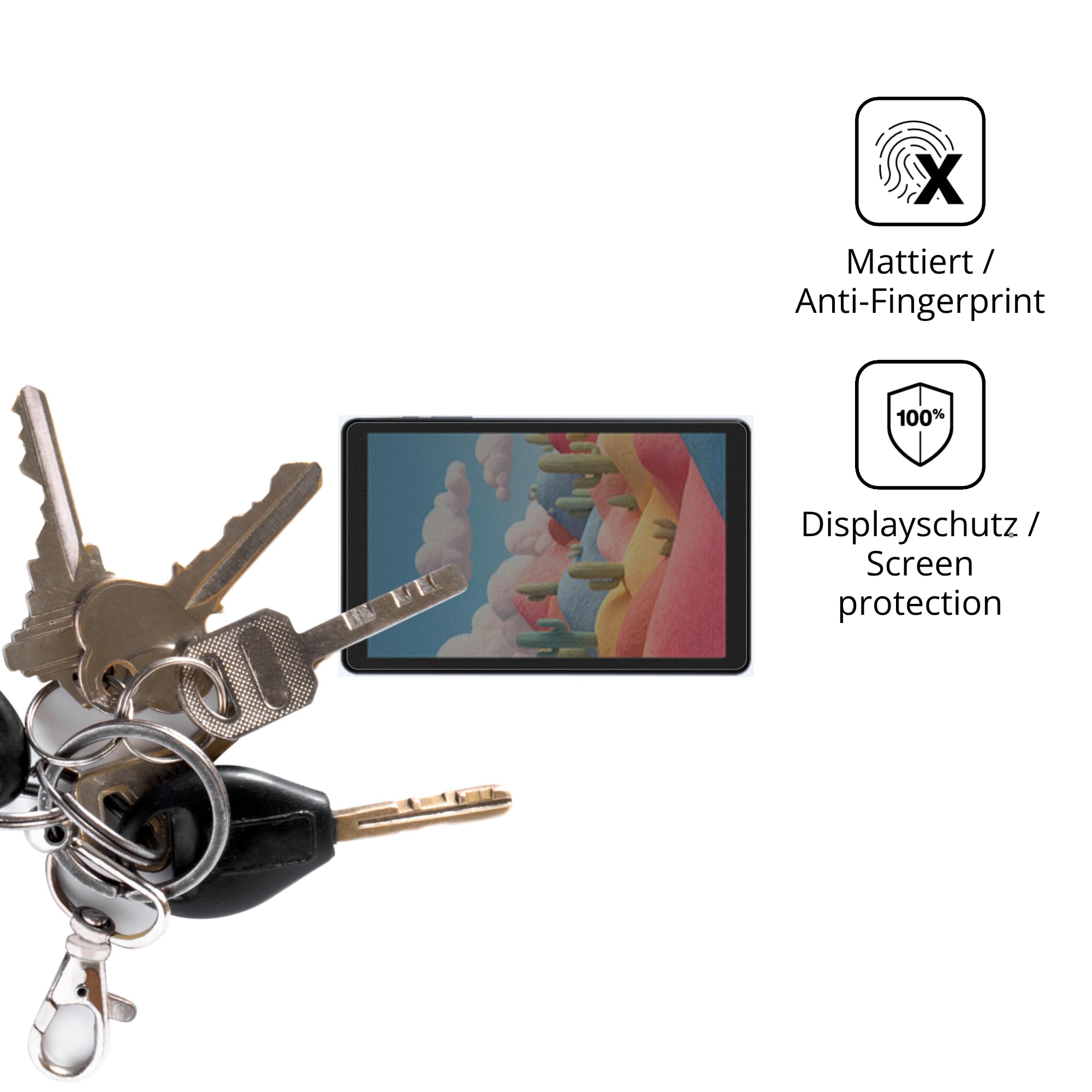 dipos Protector de Pantalla Antiespía para ALLDOCUBE Kido 8 Zoll | Película protectora mate, filtro de privacidad 4 vías, ajuste perfecto, antiarañazos, sin burbujas, autoadhesivo