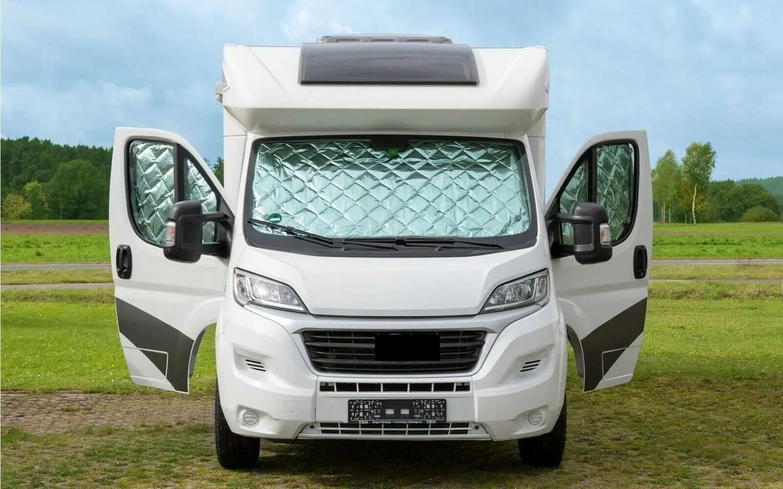para Fiat Ducato 2006-2022, Persianas Térmicas Internas para Coche, Cubierta Parasol para Parabrisas, Kit Persiana, para Ventana Elevación Parabrisas para Coche