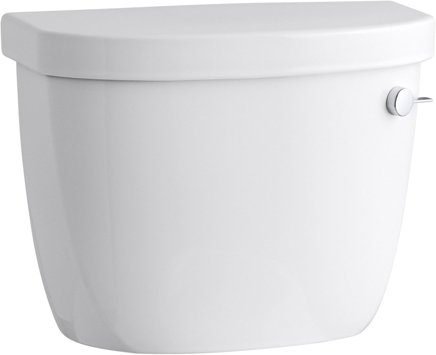 KOHLER K4166RA0 Cimarron 1.28 GPF Tank with RightHand Trip Lever, White Two Piece Toilets