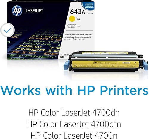 Miniatura 2 de HP Cartucho de tóner amarillo 643A | Funciona con HP Color LaserJet serie 4700 | Q5952A