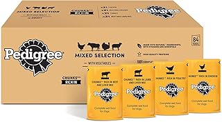 Pedigree Adult Dog Food Vital Protection, 84 Portion Bags, 84 x 100 g (1 Bulk Pack) – Wet Dog Food in Sauce with Chicken, Beef, Lamb and Turkey product image