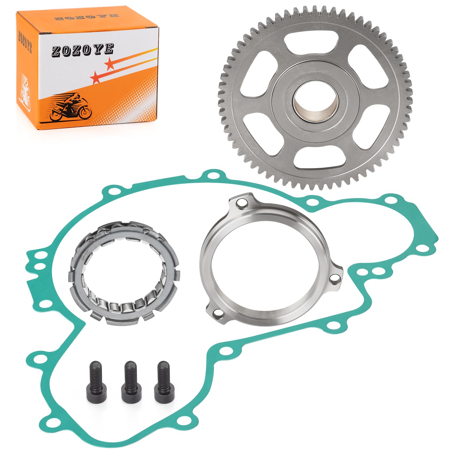 Kit de juntas de engranaje loco de embrague de arranque de rodamiento unidireccional para Polaris RZR 900 XP 2011-2012 RZR 900 XP 4 2012 6230467 1204184