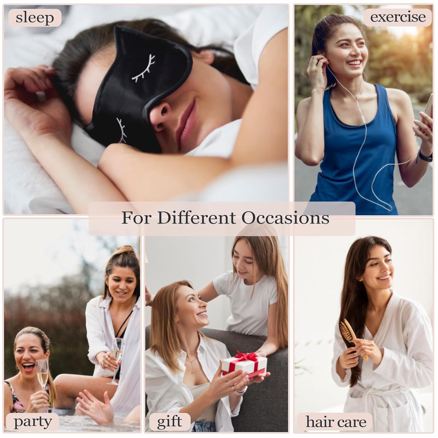 24Pcs Satin Scrunchies, Soft Hair Scrunchies for Bridesmaids, Bridesmaid Proposal Gifts (Rose Gold, Elegant Gray, Beige, Silver, Champagne) - Image 5