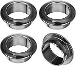uxcell 4Pcs 2 inch Black Cable Grommet, ABS Plastic Office Desk Cable Cord Organizer