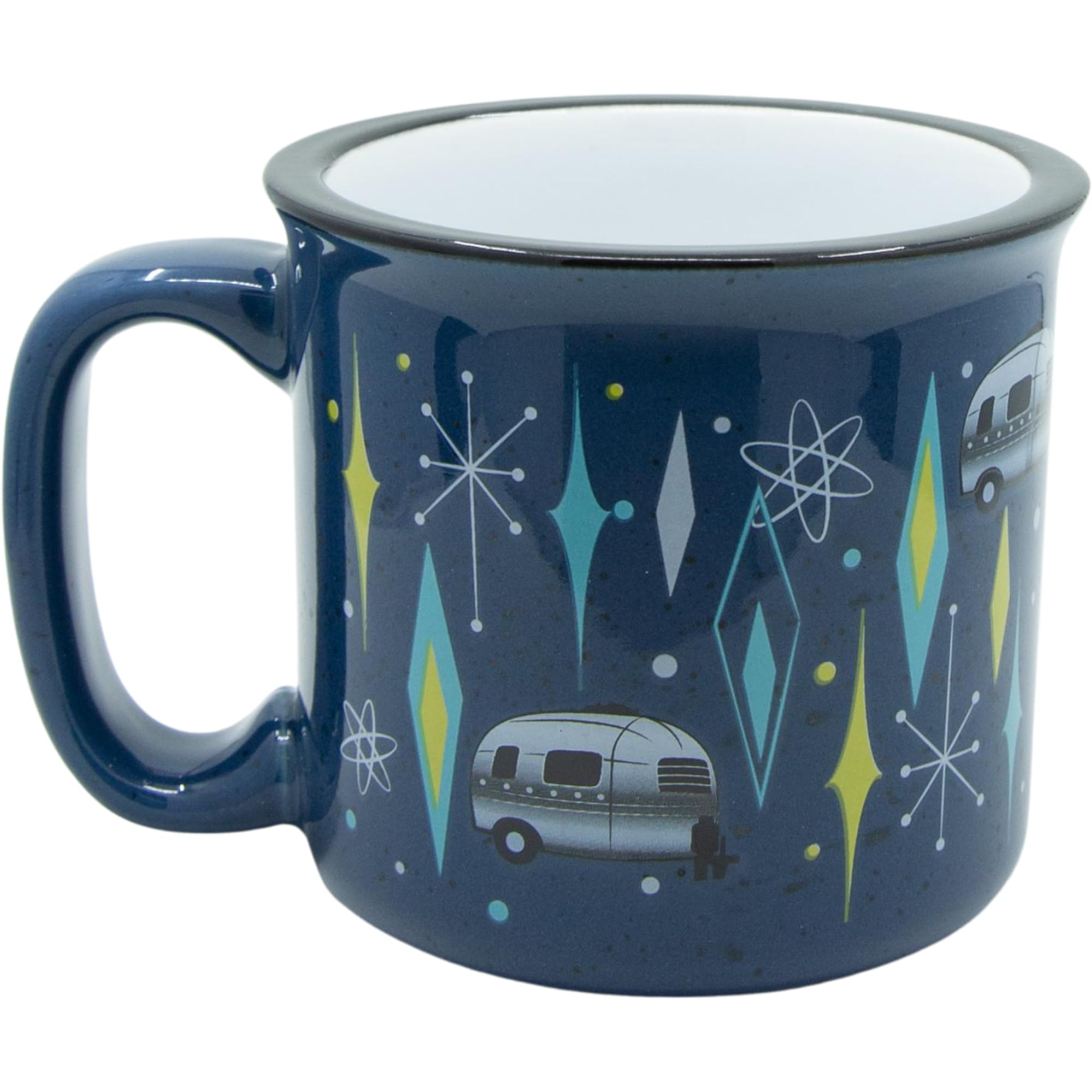 Ceramic Coffee Mug - 15 oz Retro Inspired Camping Mug - for Hot & Cold Drinks - Works as a Tea, Soup, & Coffee Mug - Stylish, Versatile, & Microwaveable Camping Coffee Mugs by Camp Casual