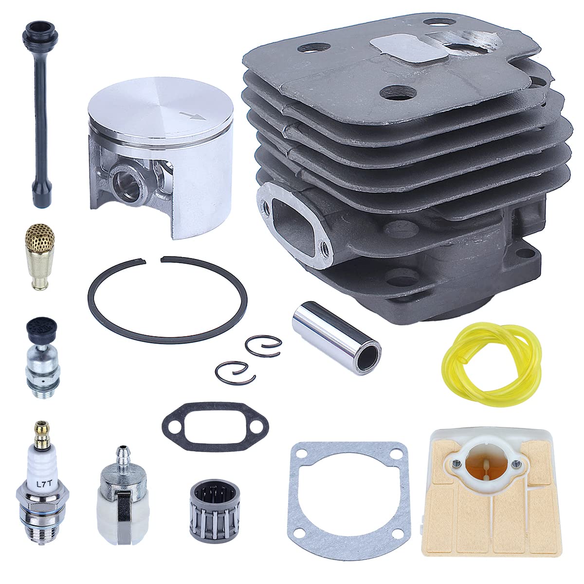 ZATTHU Parts replacement 52mm Cylinder Piston Kit For Husqvarna 61 268 272 272XP Chainsaw BIGBORE Replace 503758172 w Air Fuel Filter Line бензопила Easy to use