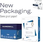 Hammermill Paper, Copy, 20lb, 8.5x11, Letter, 92 Bright, 4,000 sheets / 8 ream case, (113640) Made In The USA