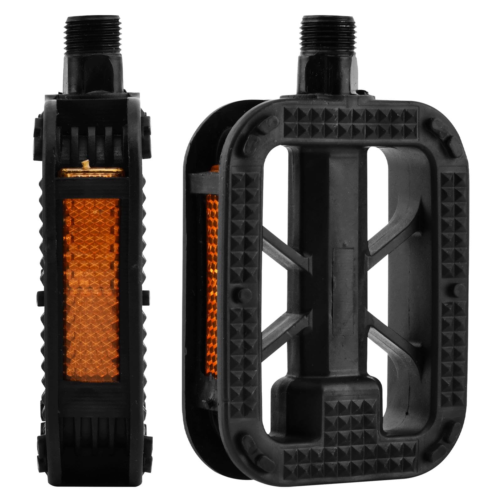 9/16 Inch Bike Pedals, Bicycle Pedals with Reflectors