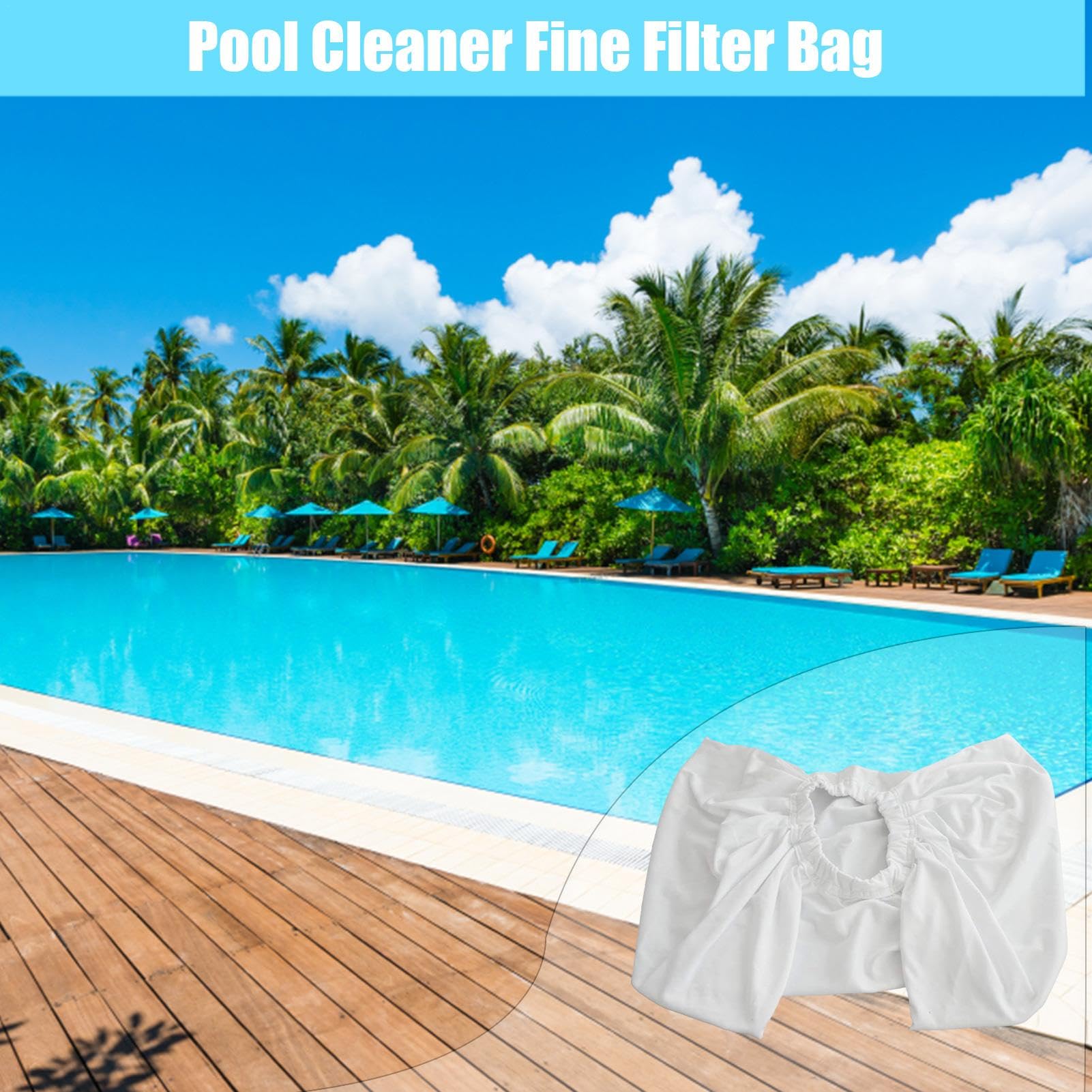 Sacchetti Ricambio Per Pulizia Piscina - 4 Pezzi In Nylon | Filtro Per Foglie E Detriti - Foto 7