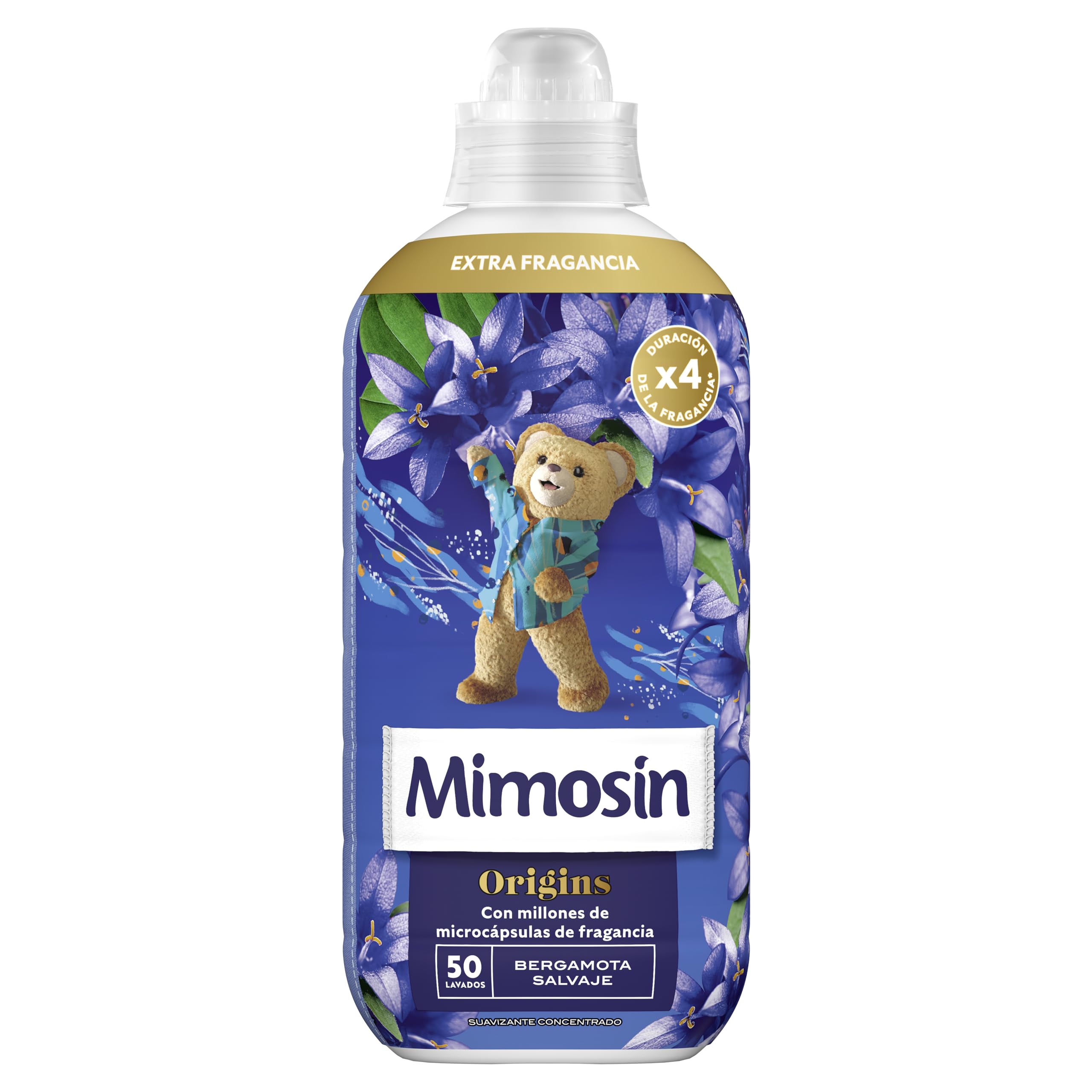 Mimosín Origins Suavizante Concentrado Bergamota Salvaje, 8 x 50 lavados