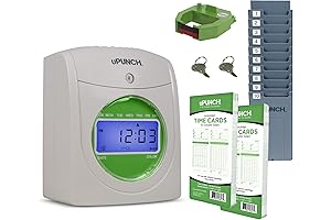 uPunch Starter Time Clock Bundle with 100 Time Cards, 1 Time Card...