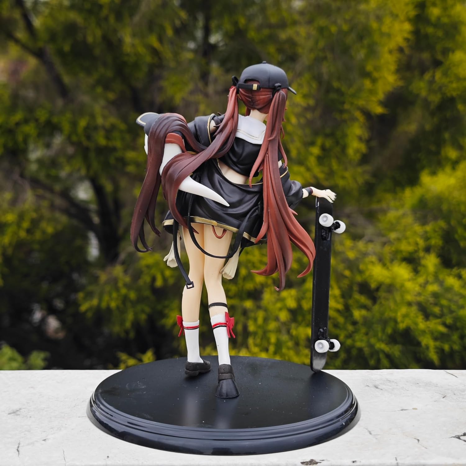 Genshin Impact Hu Tao Skateboard Figurine – 9 Inches Tall, 7 Inches Wide – Collectible Action Figure