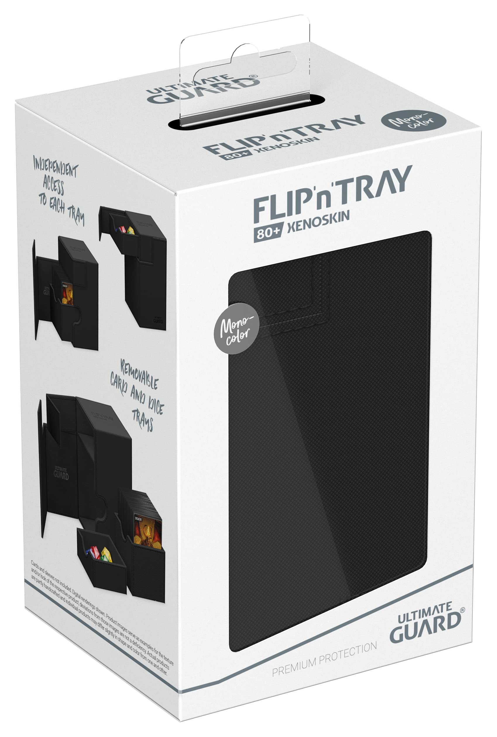 Ultimate Guard Flip`n`Tray 80+ XenoSkin Monocolor Negro
