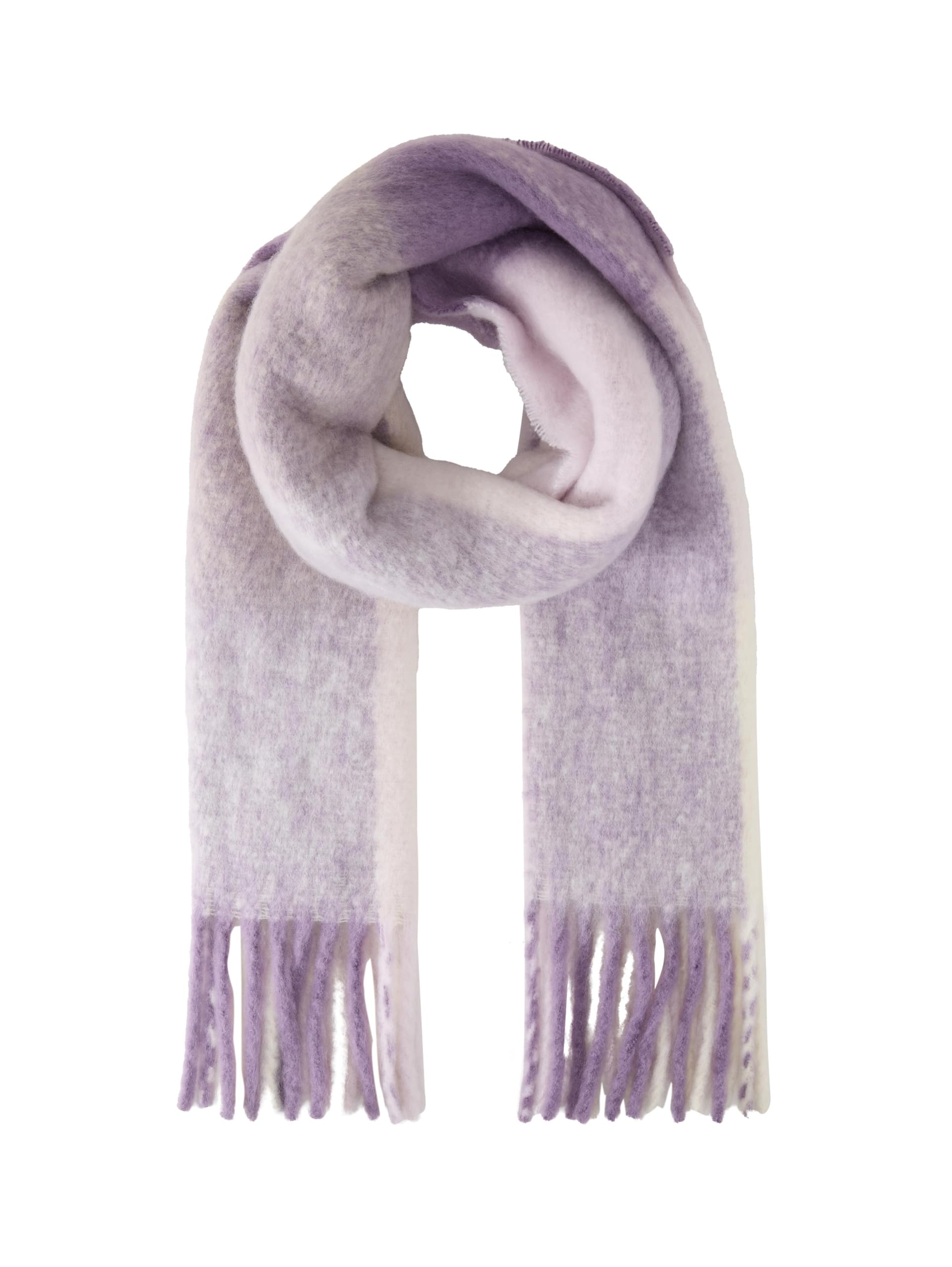 TOM TAILOR Denim 1047920 Scarf, 40027-Lilac Check, One Size, 40027 - Lilac Check, One Size