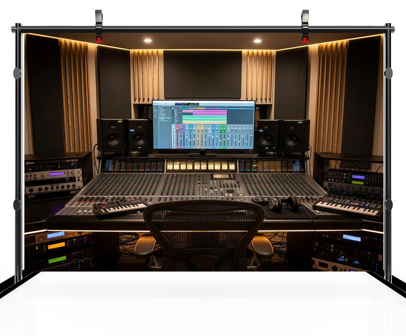 Amazon.com : CHNYWORK 9x6ft Recording Studio Backdrop Modern Mixer