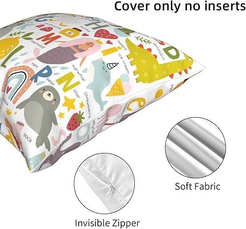 Miniatura 3 de Aimeryup Throw Pillow Covers 12x12 Inch Cartoon Fresh Animals Decorative Pillow Covers Cushion Covers cojines decorativos para sala Pillow Cases