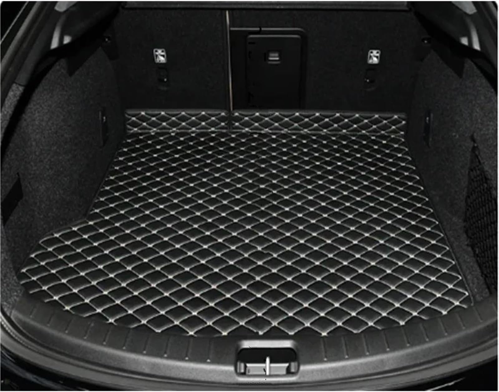 Car Boot Liners Custom Car Trunk Main Mat For VOLVO For POLESTAR 2 2022-2025 Waterproof Anti Scratch Non-slip Protect Cover Car Boot Liner Protector(Black beige)