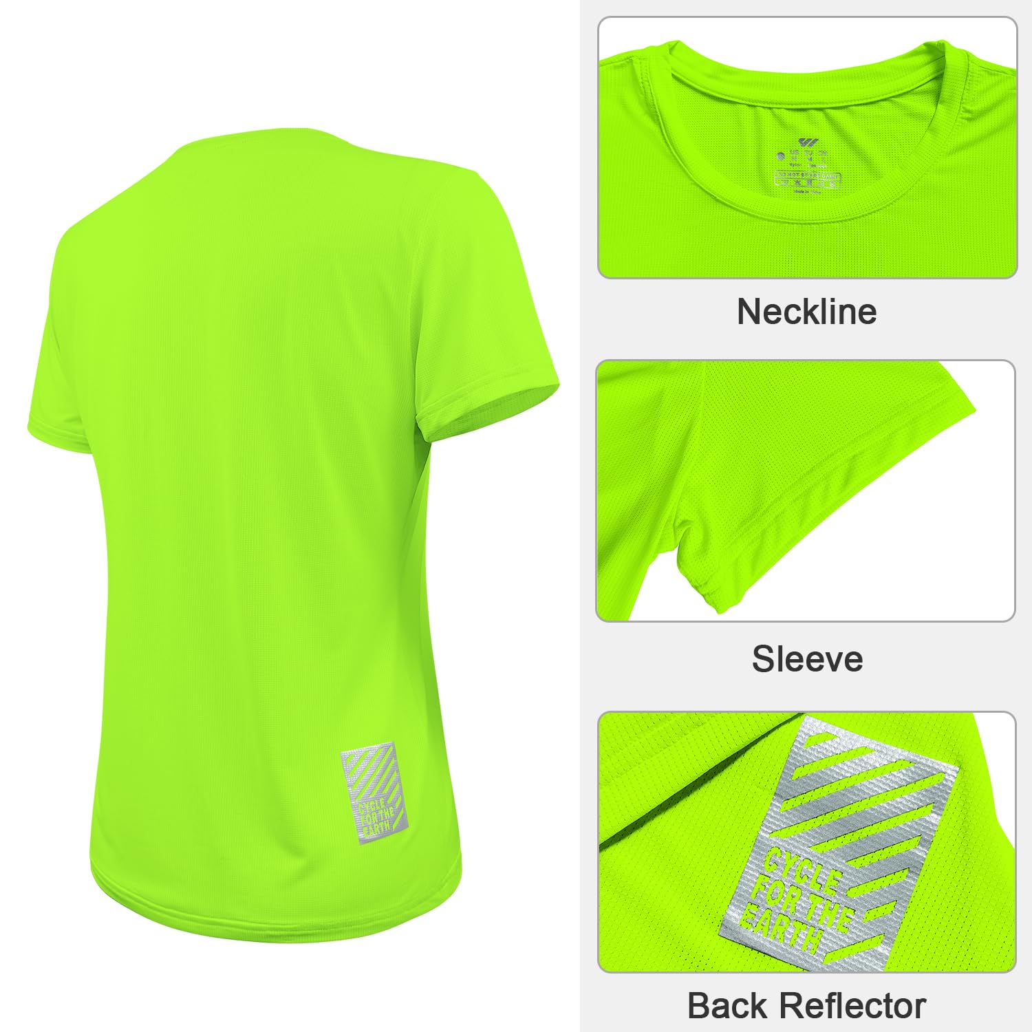 Confezione da 3-5 magliette da allenamento da donna in esecuzione ad asciugatura rapida girocollo palestra traspirante t-shirt atletica yoga t-shirt top UPF 50+