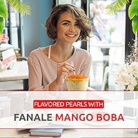 Vista 107 de Fanale Perlas de Boba Reventadoras de Fresa y Mango, Veganas, Sin OMG, Sin Gluten, Sin Grasa, Perfectas para Té de Burbujas, Batidos, Helados