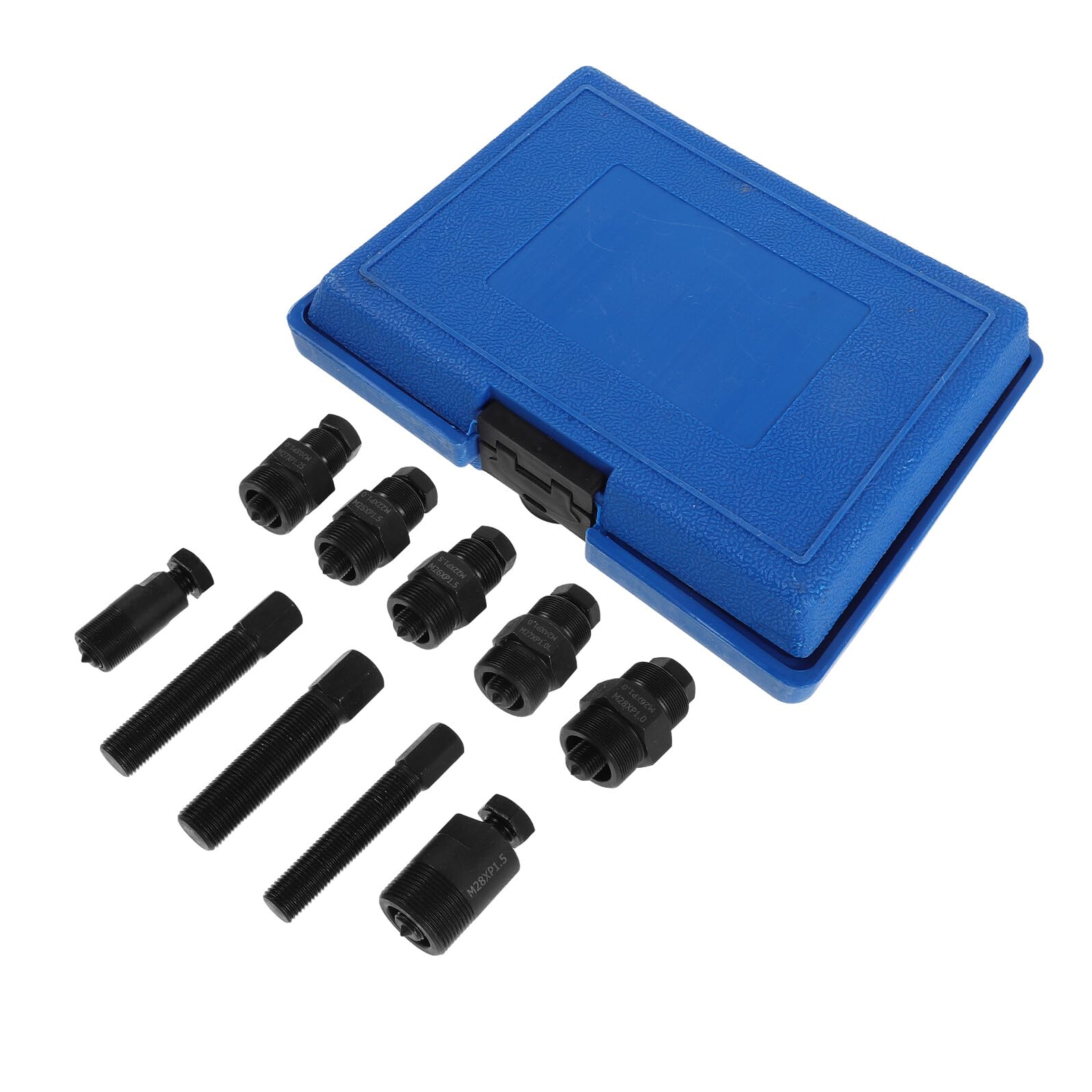 IMIKEYA 10 Pezzi Kit con Protezione di Precisione Estrattore Volano in al Carbonio e Custodia e Rimozione Cuscinetti per Motociclette e Scooter per Riparazioni