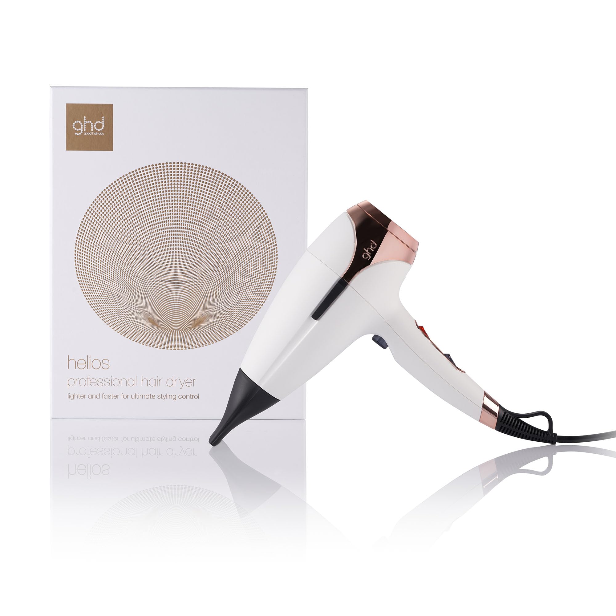 ghd helios Professioneller Haartrockner: Ultra schnelles & präzises Styling, 120 km/h Luftstrom, besonders leise, leichtgewichtig, für alle Haartypen