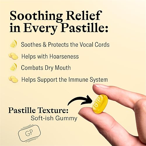 Miniatura 2 de GRETHER'S Remedio de pastillas de jengibre y limón sin azúcar para aliviar la boca seca, calmante para la garganta y una voz saludable, regalo para