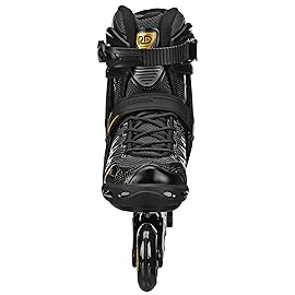 Roller Derby AERIO Q-60 Men\'s Inline Skates, Black/Gold, Size 5