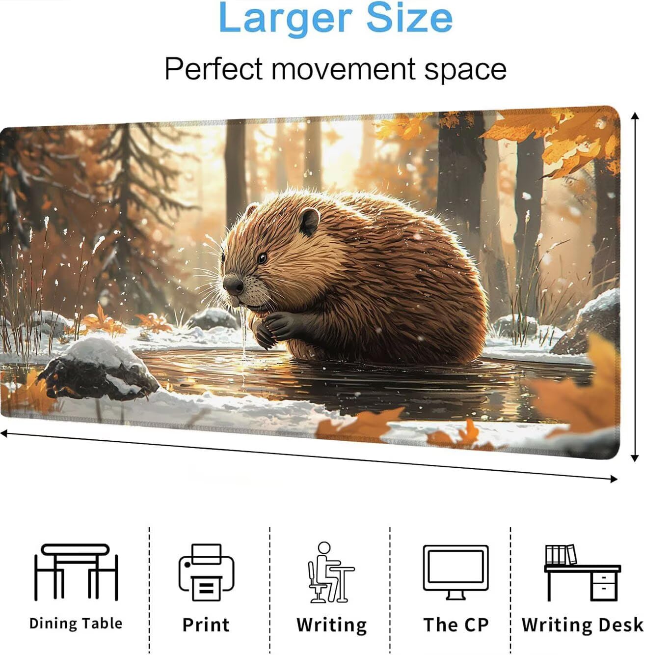 Podkładka pod mysz, podkładka pod mysz XXL 1200 x 600 mm podkładka pod mysz dla graczy, wodoodporna gumowa podstawa, duża podkładka pod mysz do gier na biurko zszyte krawędzie wodoodporna